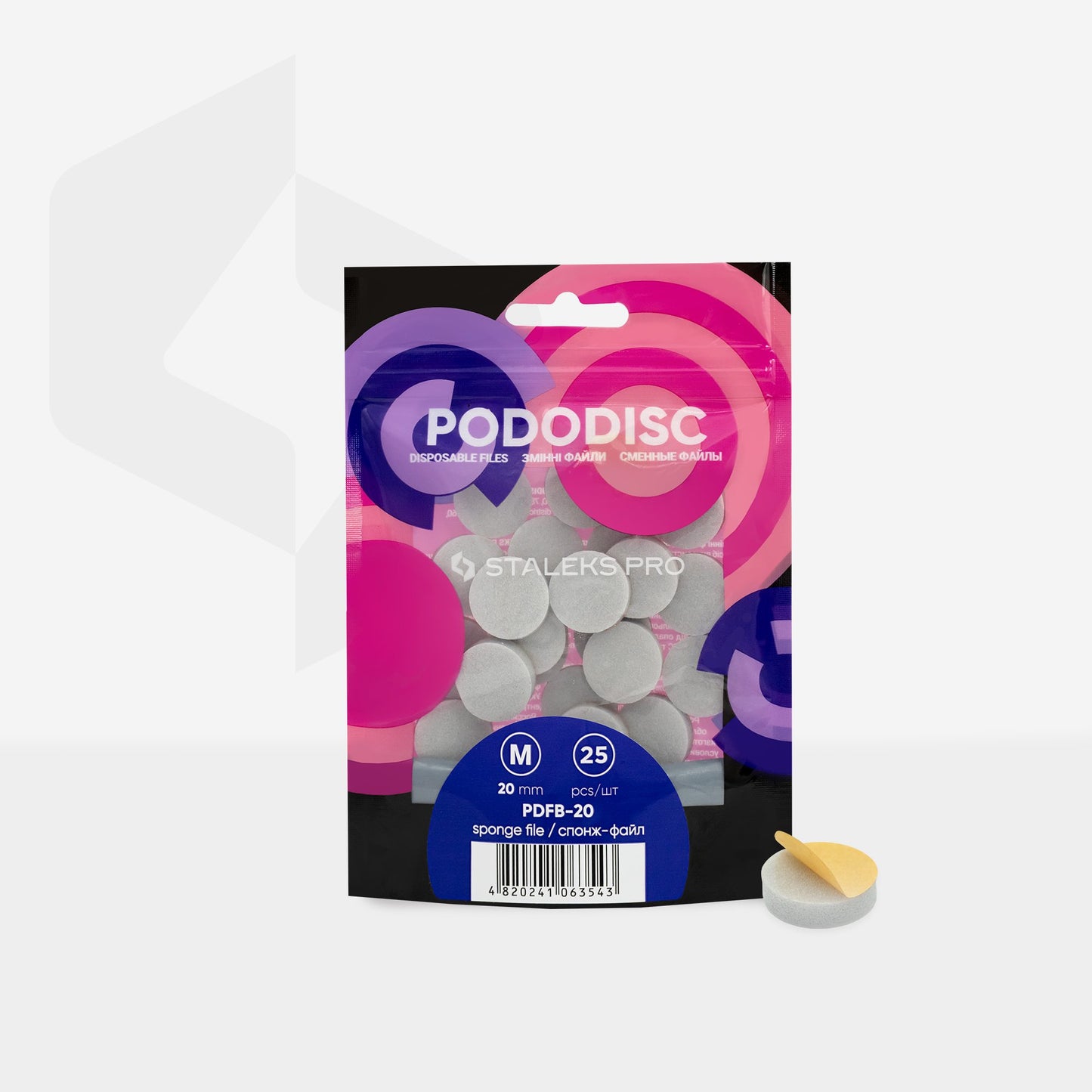 Recambio esponjas desechables PODODISC STALEKS PRO M (25 uds.)