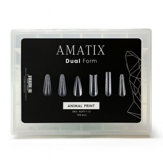 Amatix Dual Form Nail Tips Animal Print 144uni 6 formas