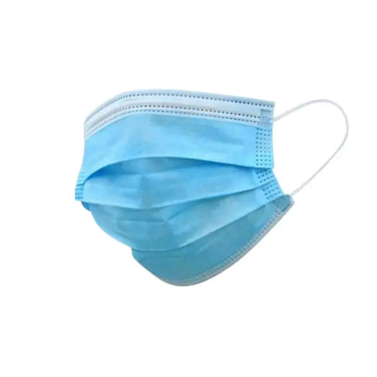 Mascarilla Quirúrgica tipo IIR Azul con gomas. (50 uds)